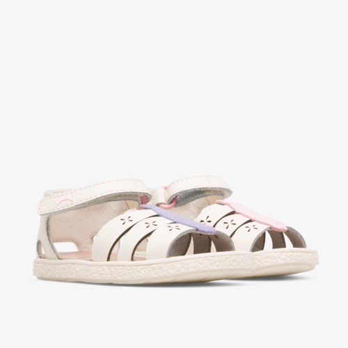 Camper Twins Kids Sandals US-25675 Cream Sale